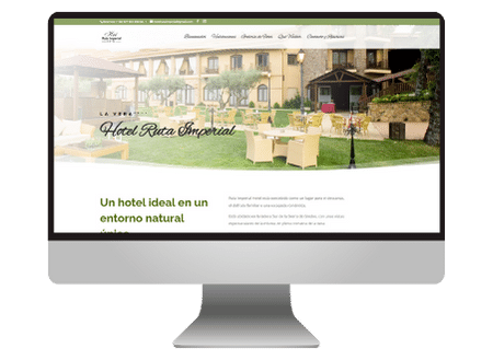 Hotel Rural Ruta Imperial, diseño web para hotel, página web para hotel