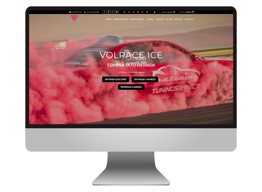 Volrace – Web + Tienda Online