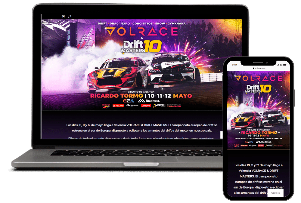 Volrace – Web + Tienda Online