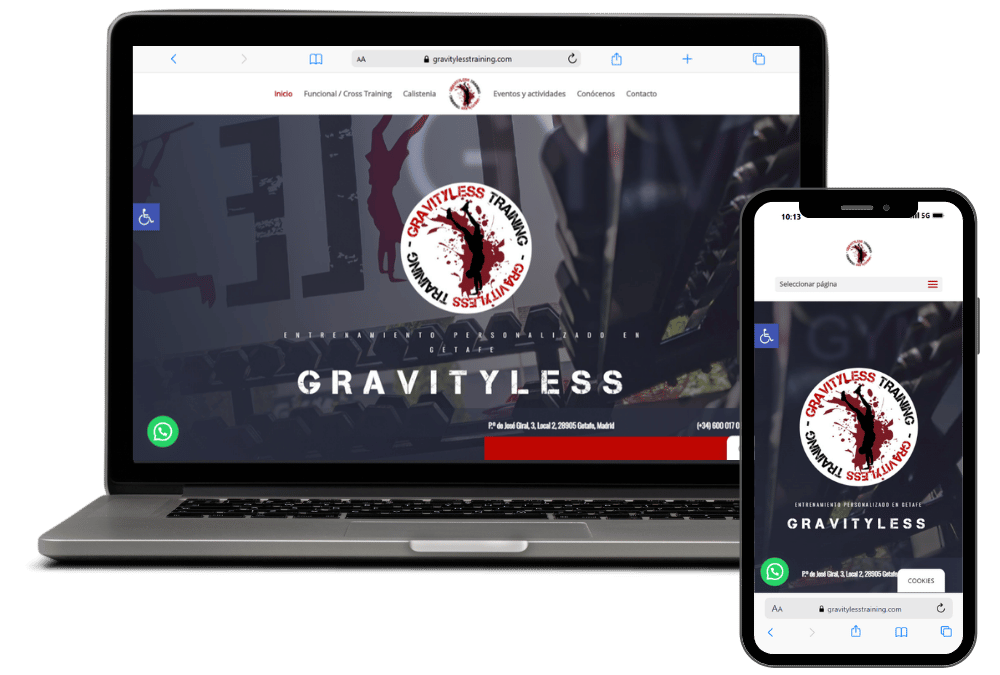 Gravityless centro de entrenamiento