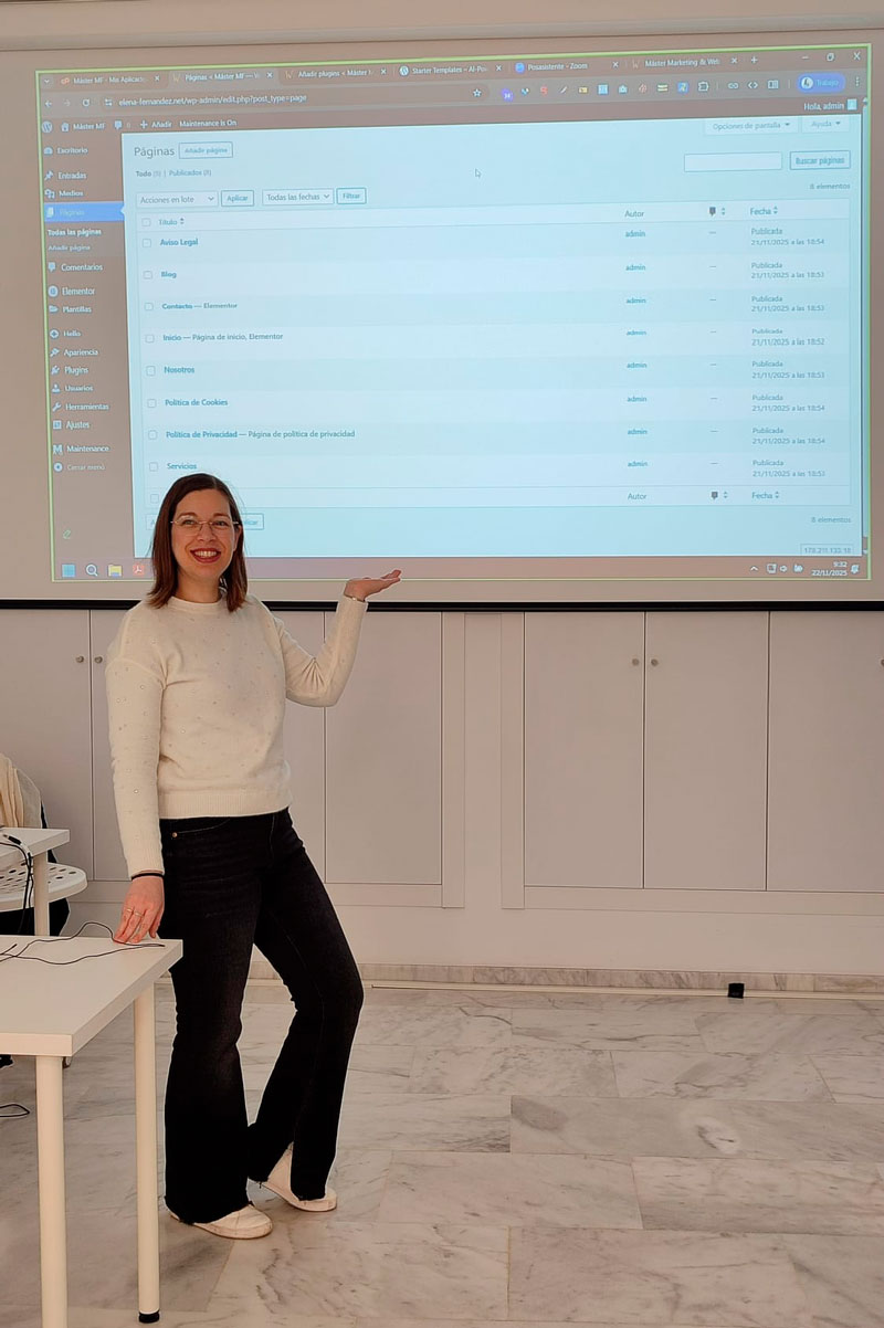 Profesora del máster de Marketing and Web Profesora del máster de Marketing and Web